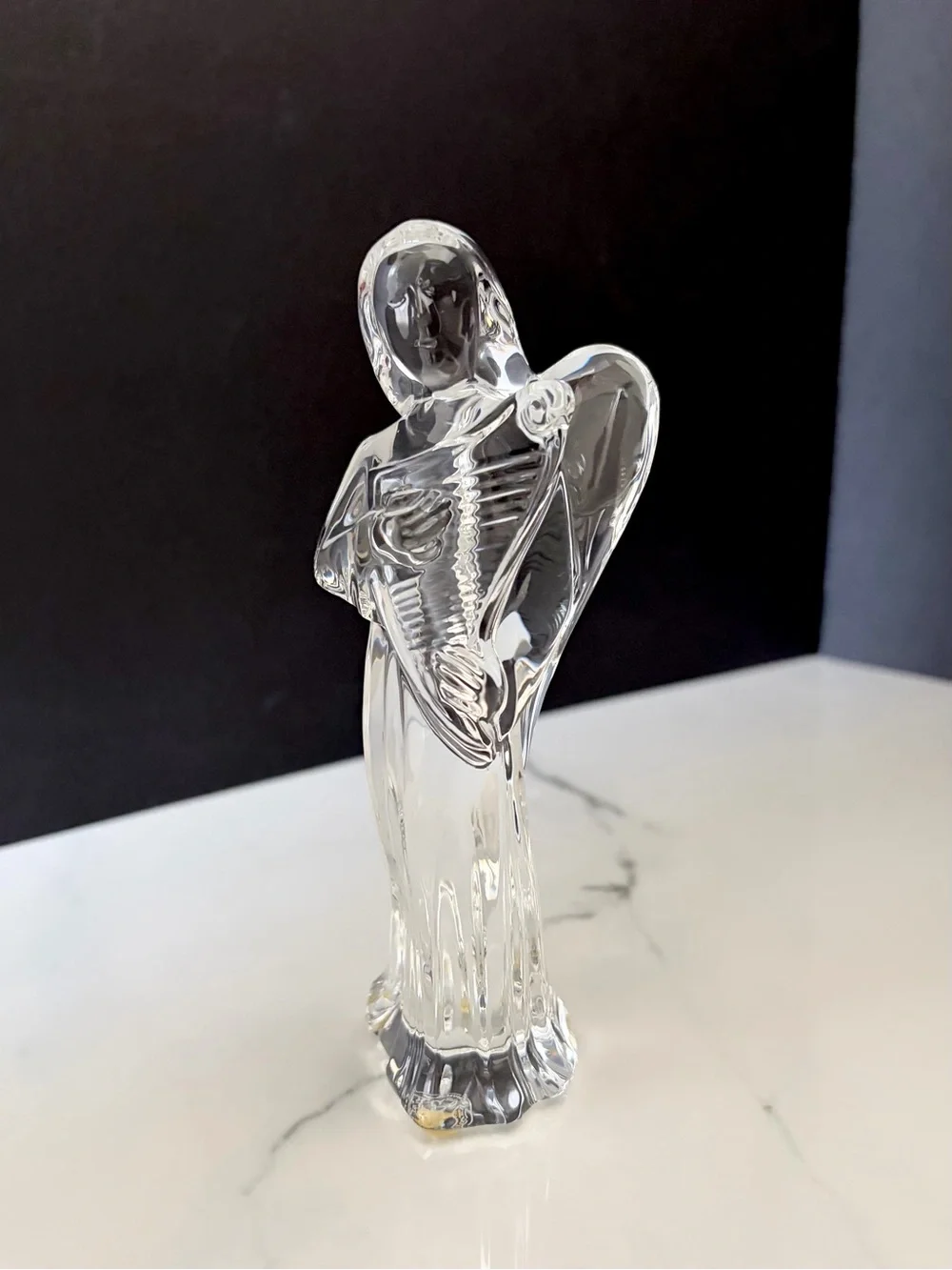Angel with Harp Nativity Figurine by Baccarat